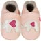 IceUnicorn Krabbelschuhe Baby Lauflernschuhe Jungen Mädchen Weicher Leder Babyhausschuhe Kleinkind Rutschfeste Lederschuhe Baby(Rosa Elefant, 6-12 Monate)