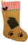 alles-meine.de GmbH 10 Stück 3D Effekt XL - Weihnachtssocken & Weihnachtsstrümpfe - Haustiere - Katze - 49 cm - Katzenfutter - zum Aufhängen - Nikolausstiefel - Nikolausstrüm..