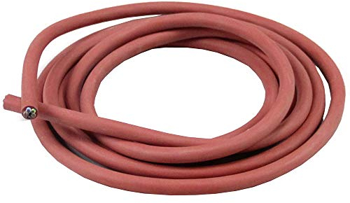 SULENO Sauna Silikonkabel 5x2,5 mm² Länge: 3 m Anschlusskabel vom Starkstrom zum Saunasteuergerät und Anschluss Saunaofen 4,5-9,0 kW mit integrierter Steuerung hitzebeständig, geprüfte Qualität
