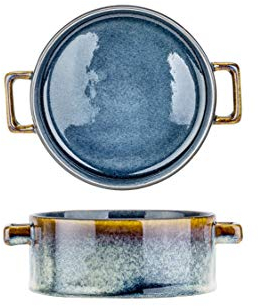 COSY TRENDY Quintana 2936013 Suppenschüssel, Porzellan, 13 x 5,5 cm, Blau