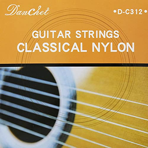 Danchet C312 Jeu de cordes pour guitare classique en nylon plaqué argent Tension normale