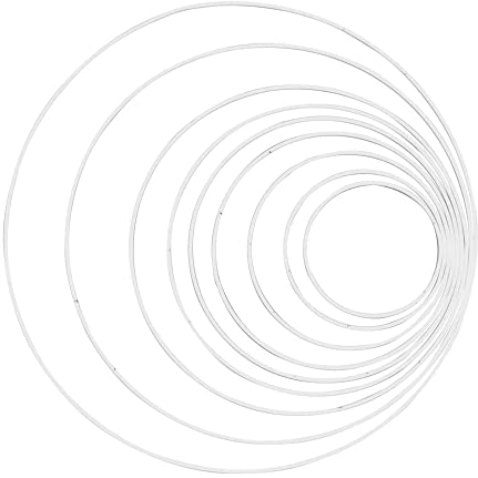 PAINT IT EASY NEU Metall-Ring, Weiß beschichtet, 1 Stück, 30 cm