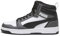 PUMA Rebound V6, Scarpe da ginnastica Unisex - Adulto, White Black Shadow Gray, 45 EU