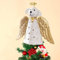 linlinfa Weihnachtsbaumspitze Engel Hund Weihnachtsbaum Topper Tannenbaumspitze Für Den Christbaum, Weihnachtsbaum Top Dekoration Für Weihnachtsbaumschmuck, Feiertagsparty-Dekorationen28x28x8 cm