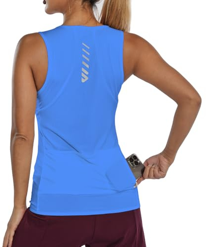 Lo.gas Fahrradtrikot Damen äRmellos,Radtrikot Atmungsaktiv Rennrad Trikot Fahrradshirt Mountainbike Frauen Sport Shirts FüR Damen Tank Top 1-2 Pack Tanktop
