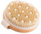 Cabilock Wooden Bath Brush Exfoliating Massage Brush Body No Handle Compact Size for Daily Shower Bathing