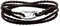 Viwind Lederarmband Damen Geflochtenes 19/20cm Leder armbänder for Damen Männer Multilayer Karabiner aus Edelstahl Manschette Wickelarmband Mit Geschenkbox (20cm, Braun)