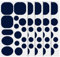 5 Flicken Selbstklebend Stoff, Selbstklebend Nylon Daunenjacke Reparatur Waschbar Stoffkleidungs-Reparaturflickenband für Daunenjacken Mäntel Zelte Schlafsäcke (Navy Blau)