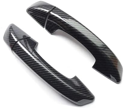 LENTLY Schwarz Carbon Chrom Auto Seite Türgriff Abdeckung Trim Styling Für Scirocco 3 Mk3 2008-2015 Auto Zubehör (Color : Carbon)