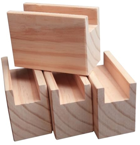 Groove-Design Möbelerhöher Betterhöhung aus Holz Bettfüße Schwerlast Sofaerhöher Unterstützt bis zu 500kg 4 Stück Tischbeine, für Schreibtisch Couch Nachttische (A 2.5cm-Increase Height 10cm)
