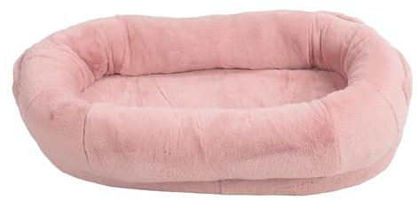 Menschliches Hundebett, Nacken-Kopfstütze, Menschlicher Hunde-Sitzsack, Waschbar, Gemütlich, mit Erhöhtem Rand, Abnehmbar für den Heimgebrauch (100 * 70 * 30CM)