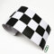 Jodimitty PVC Wallpaper Border Self Adhesive 2.4 Meter x 10cm Black White Chessboard Plaid Pattern Wall Border Waterproof Peel Stick Borders for Living Room Bedroom Toilet Bathroom