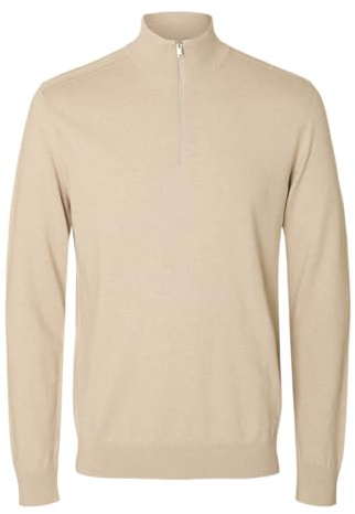 Selected Homme Male Strickpullover Half-Zip | Knitted Jumper