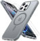 Iokmax Magnetic for iPhone 16 Pro Max Case, Compatible with MagSafe with 2X Screen Protectors, Military-Grade Slim Shockproof Phone Case Translucent Matte Back Anti-Fingerprint,6.9-Inch,Grey