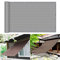 Tenda parasole per pergola da giardino, 3 x 9 m, blocco UV 95%, rettangolare, con kit di fissaggio, colore grigio