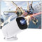 2025 Upgraded Mini Proyector Portátil, Projector Portable 1080P Supote Full HD 1080P, WiFi 6 BT5.2 180° Rotation HDMI/TV Stick/USB/PS5/Laptop, con Cable HDMI Blanco