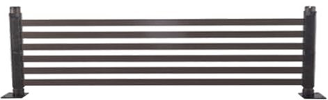 Gartenzauneinfassung aus Holz für Rasen und Terrasse, 90 x 36 cm