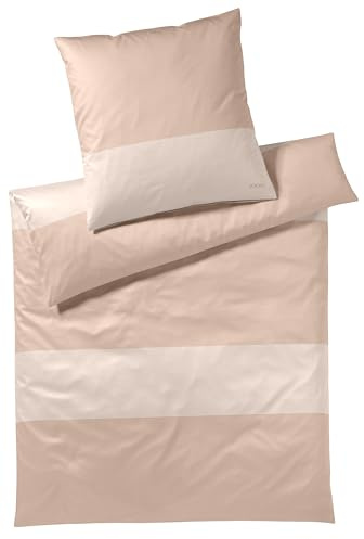Joop! Mako-Satin-Bettwäsche-Garnitur Split Farbe Nude Größe 155x220+80x80