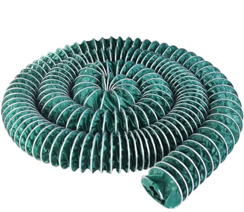 Stretchable Flexible Duct Hose, Flame Retardant Duct Hosing Pipe Hose for Utility Blower/Air Systems/Exhaust Fan, Heavy Duty Dryer Ventilation Hosing(6ft/2m,15in/380mm)