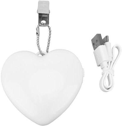 Srliya Tragbare Handtasche Licht Aufladbar Herzform Touch Aktiviertes LED -Geldbörse Licht für Schlüsselbund -Rucksackgepäck