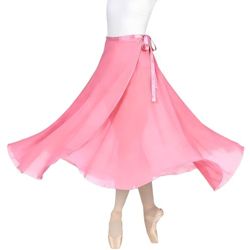 Baisdan Donne Lunghezza Chiffon Gonna Danza Classica Tango Moderno Sala da Ballo Gonna in Tulle