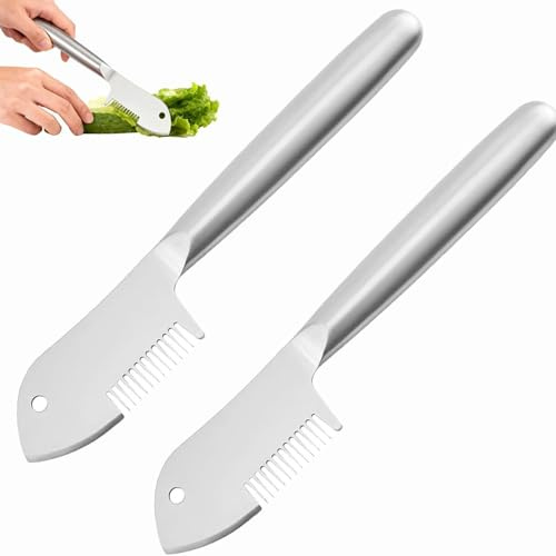 Pelador de Juliana Multiusos de Acero Inoxidable, Cortador de Juliana Ergonómico para Verduras y Frutas, Herramienta de Pelado de Cocina Duradera (2 piezas)