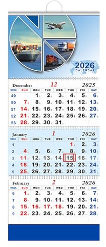 Calendario de pared de 3 meses 2026, calendario de pared vertical triple 2026, planificadores de pared grandes para colgar de 3 meses, citas de rutina diaria para el hogar, escuela, oficina, estudio