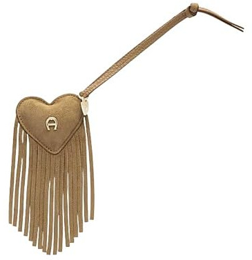 Aigner Taschen-Anhänger Heart Frangia, Oat Beige