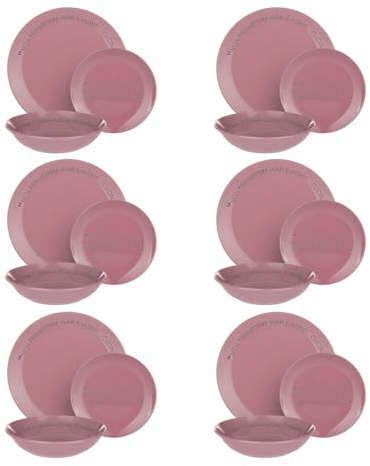 Servizio 18 piatti ceramica malva Quotes