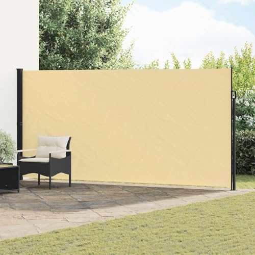 Festnight Seitenmarkise Ausziehbar 220 x 600 cm Sichtschutz Garten Windschutz Terrasse Sonnenschutz Sonnenmarkise Markise Balkon Terrassenmarkise