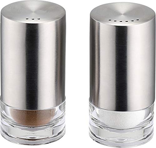 Weis 11233 Salz-/Pfefferstreuer, Edelstahl-Acryl, Silber