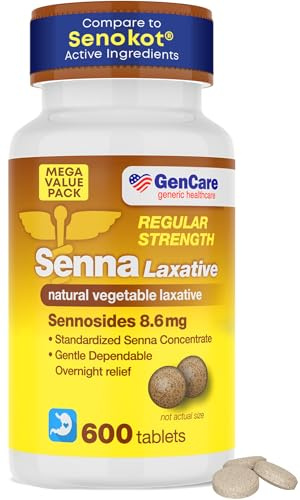 Senna Laxative | Se compara con Senokot; el laxante vegetal natural alivia el estreñimiento y los gases