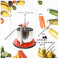 TORCHIETTO Premitutto capacità di Premitura 3kg con Certificazione Alimentare Ferro e Acciaio Inox 430 Made in Italy per Pomodori Melanzane Ortaggi Succhi Frutta e Olio (3kg)