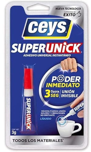 Outletdel ocio Pack 2 Pegamento instantaneo Superunick Ceys 3gr Unidad. Secado ultrarrápido. 2-25995