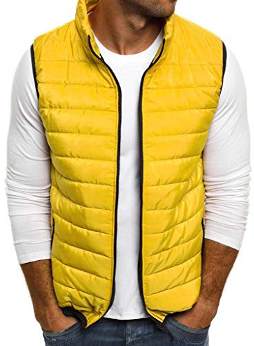 Gilet sans Manche Homme Hiver Chaud ÉPais Manteau Doudoune en Coton Grand Taille Vintage Mode Pas Cher Veste Polaire Blouson
