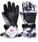 Azarxis Kinder Skihandschuhe, Atmungsaktiv und rutschfeste Winter Warm Handschuhe für 7-13 Jahre Kinder (Grau, XS (7-9 Jahre))