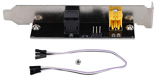 SPDIF Optical und Out Back Plate Kabelhalterung Dual Port 24-Bit/192 kHz Optischer/Koaxialer PC Digitaler Audio Ausgangs Adapter zum Audio DAC Wandler
