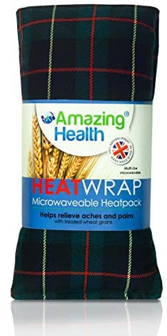 Amazing Health Unscented Wheat Bags Microwavable – Hot and Cold Pack for Men and Women - Microwave Heat Pad with Natural Wheat – Heat Pack Cotton Tartan Microwave Wheat Bag for (Green Tartan)