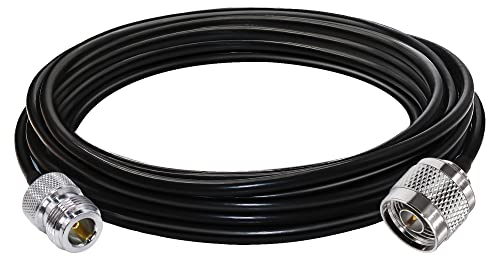 TUOLNK N Maschio a N Femmina Cavo coassiale RF a bassa perdita Cavo di prolunga RG58 per Wifi/Router / 3G / 4G / LTE Antenna Cavo di tipo N Maschio a femmina 16,4 piedi (5 M)