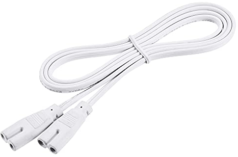 sourcing map Lampen Verbindungskabel für T4 T5 T8 LED Schlauch, 100cm 2 Pin Doppelend Licht Verbindungskabel Verlängerungskabel Packung von 4