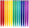 MQY COLOR Farben Haarverlängerungen Clip in,Multi-Colors Haarteile Farbige Party Highlights DIY Haarschmuck Extensions 21 Zoll langes Haar für Mädchen Frauen 14 Stück (Regenbogen)