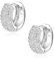 ALEXCRAFT Orecchini a Cerchio in Argento con Cz Piccoli Orecchini Huggie Per Donne E Ragazze Orecchini Uomo Cerchio