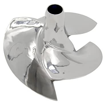 SLEIPNIR Ersatz-Laufrad für Yamaha 155,5 mm 12/18 120 PS VX1100-6D302 Jetski, polierter Edelstahl, Wasserpumpe, 3 Flügel