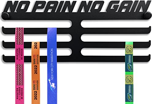 Medaillen-Aufhänger für Medaillen und Rücken, 100% Stahl (NO PAIN NO GAIN)