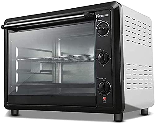 Horno eléctrico de Mesa 60L Mini Horno Control de Temperatura Ajustable 50-250 ° C y Temporizador de 120 Minutos 2200W Cuatro Capas Hogar y Comercial Ocho