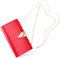 Beaguful Damen Mode Abendtaschen mit goldenen Blättern Crossbody Schulter Handtasche Kette abnehmbar, Rot/Ausflug, einfarbig (Getaway Solids)