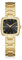 CIVO Damenuhr Quadratisch Edelstahl-Gold Armbanduhr-Damen - Einfache Wasserdicht Eckig Analog Quarz Uhr Schwarz, Elegant Geschenke für Frauen