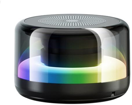 iFutniew Mobile Phone Bluetooth Speaker Colorful Lights Wireless Small Sound Box Subwoofer Portable Home Speaker Easy to Use