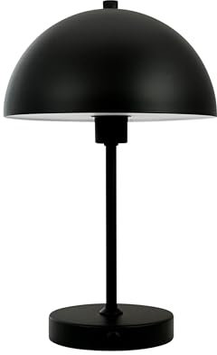 Dyberg Larsen Stockholm Tischlampe 2.0 Schwarz | Wiederaufladbare Schreibtischlampe | Nachttischlampe mit 6 Stunden Akkulaufzeit | Leselampe für den Innen und Außen | LED Lampe in Dänischen Design