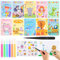 Qichan 17 Stück Mini Malbuch Set, Kleines Malbuch für Mitgebsel Kindergeburtstag, Kleine Geschenke für Kinder, Mini Malbücher für Give Aways Kindergeburtstag
